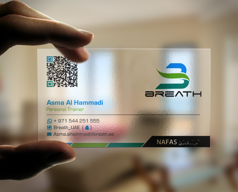Visitenkarten-Design von chandrayaan.creative für BREATH | Design #12304100