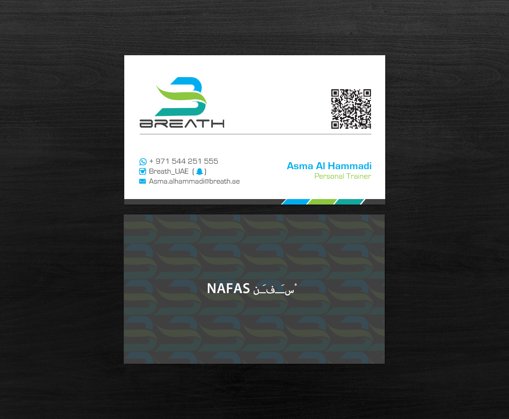 Visitenkarten-Design von chandrayaan.creative für BREATH | Design #12304101