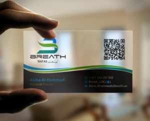 Visitenkarten-Design von chandrayaan.creative für BREATH | Design: #12304111