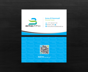 Visitenkarten-Design von chandrayaan.creative für BREATH | Design: #12305458