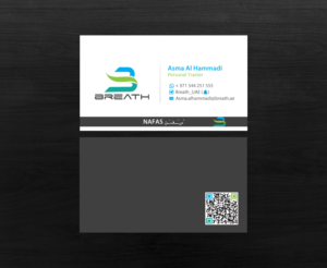 Visitenkarten-Design von chandrayaan.creative für BREATH | Design: #12305462