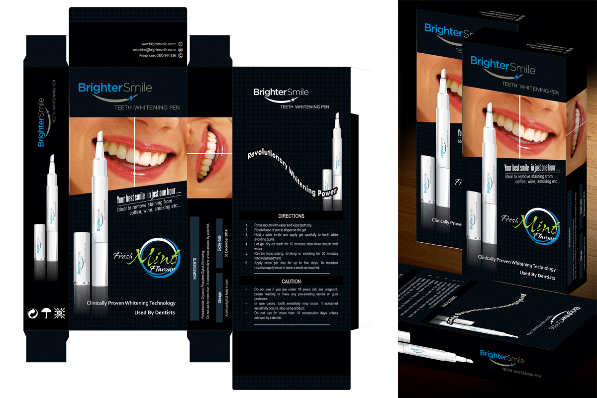 Diseño de Empaque por MicroZ para Brighter Smile  | Diseño #2411338