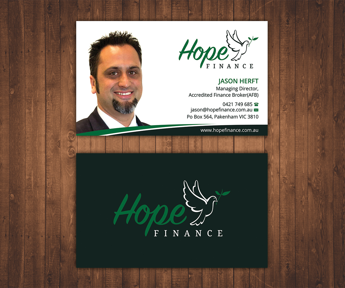 Business Card Design by Stylez Designz for Hope Finance | Design #12393489