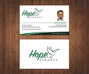 Business Card Design by Stylez Designz for Hope Finance | Design: #12393531