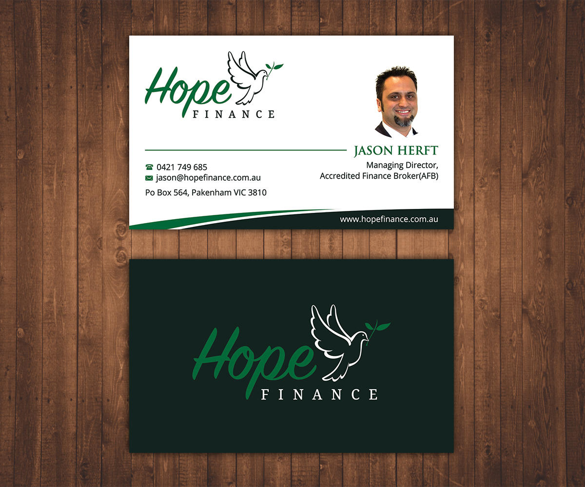 Business Card Design by Stylez Designz for Hope Finance | Design #12393532