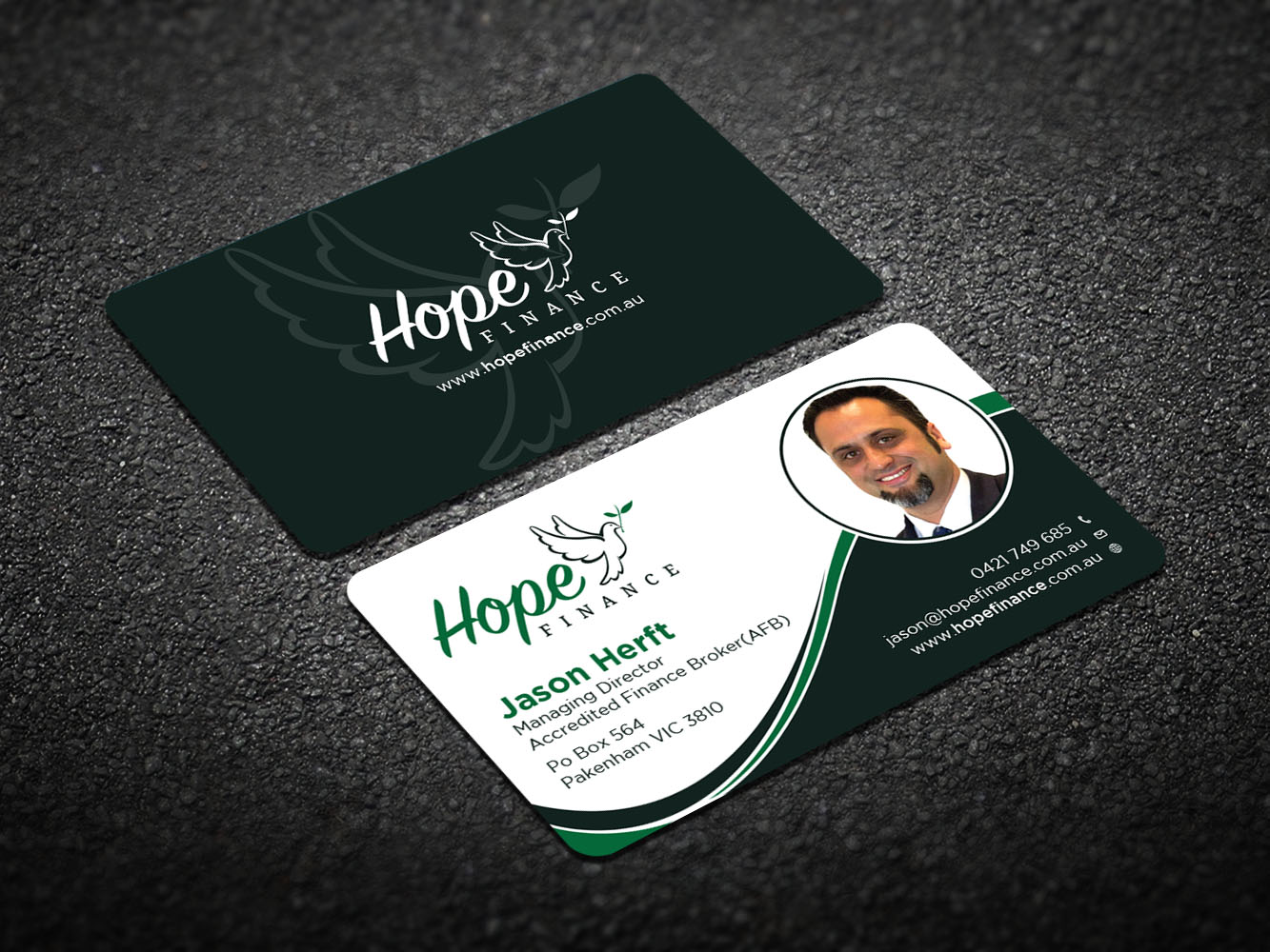 Visitenkarten-Design von Verified artistry (Design garden) für Hope Finance | Design #12385718