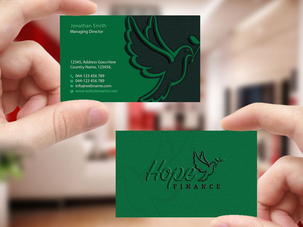 Business Card Design by Creations Box 2015 for Hope Finance | Design #12304131