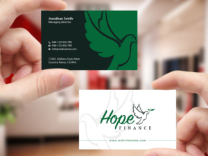 Business Card Design by Creations Box 2015 for Hope Finance | Design: #12304132