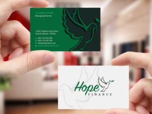 Business Card Design by Creations Box 2015 for Hope Finance | Design: #12304133