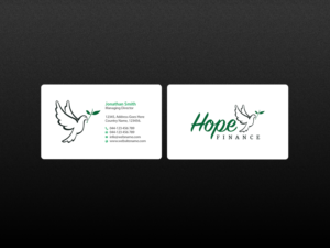 Business Card Design by Creations Box 2015 for Hope Finance | Design: #12304135