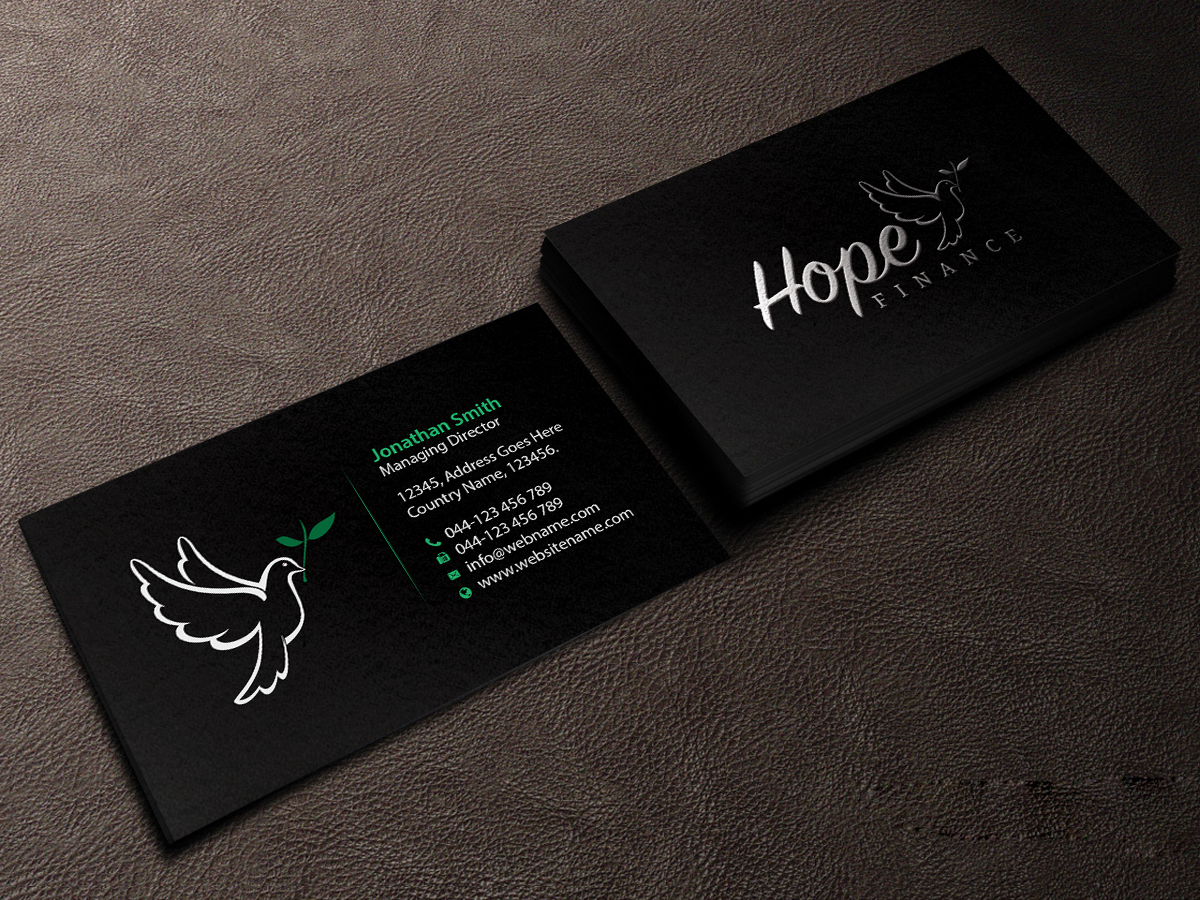Business Card Design by Creations Box 2015 for Hope Finance | Design #12304137