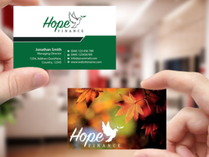 Design de Carte de Visite par Creations Box 2015 pour Hope Finance | Design : #12306017