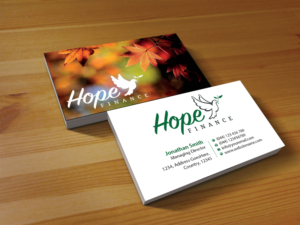 Design de Carte de Visite par Creations Box 2015 pour Hope Finance | Design : #12306028