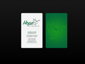 Design de Carte de Visite par Creations Box 2015 pour Hope Finance | Design : #12307626
