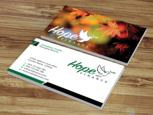 Design de Carte de Visite par Creations Box 2015 pour Hope Finance | Design : #12307629