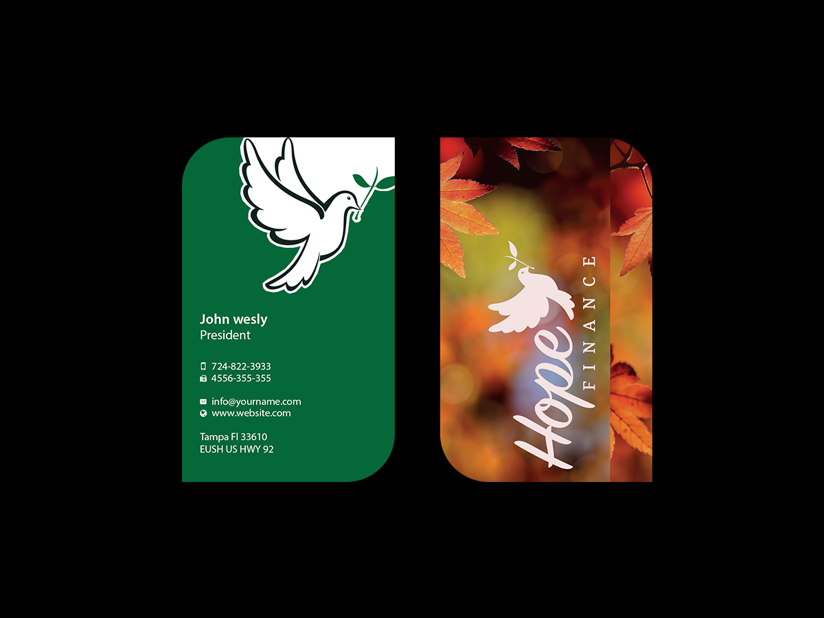 Business Card Design by Creations Box 2015 for Hope Finance | Design #12308278