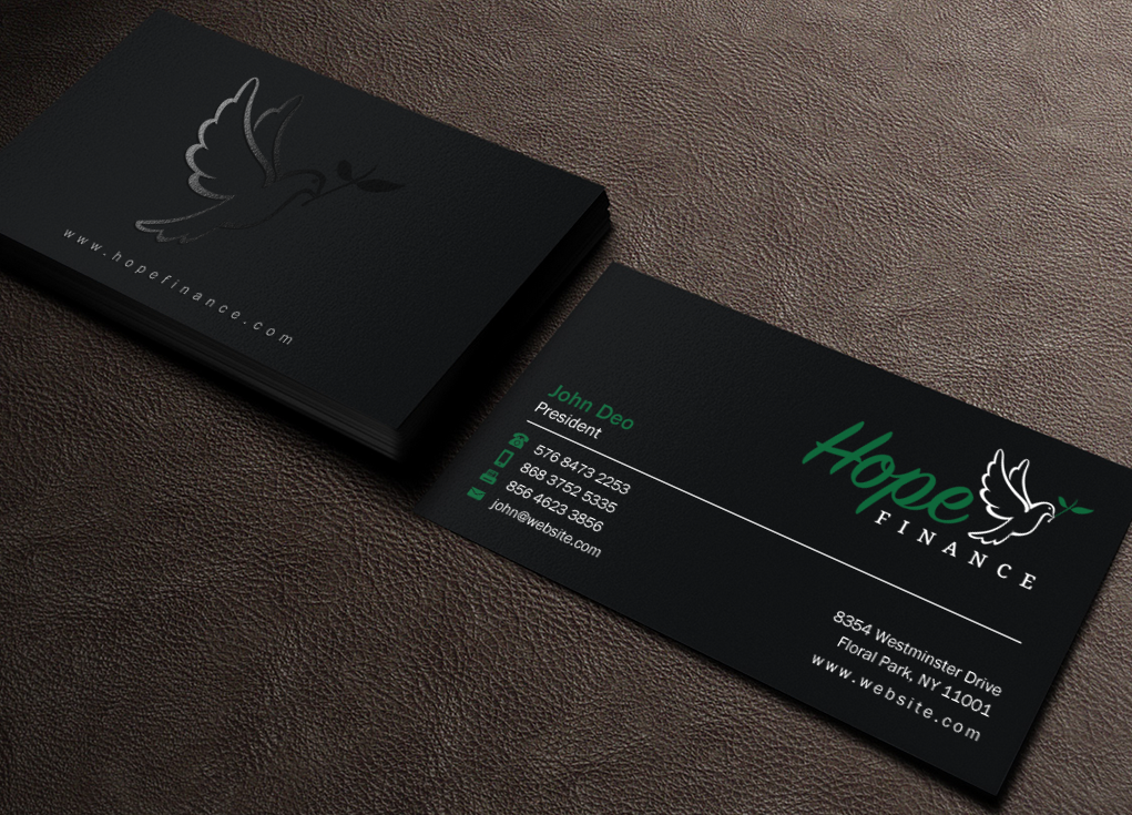 Business Card Design by Brand aid for Hope Finance | Design #12307022