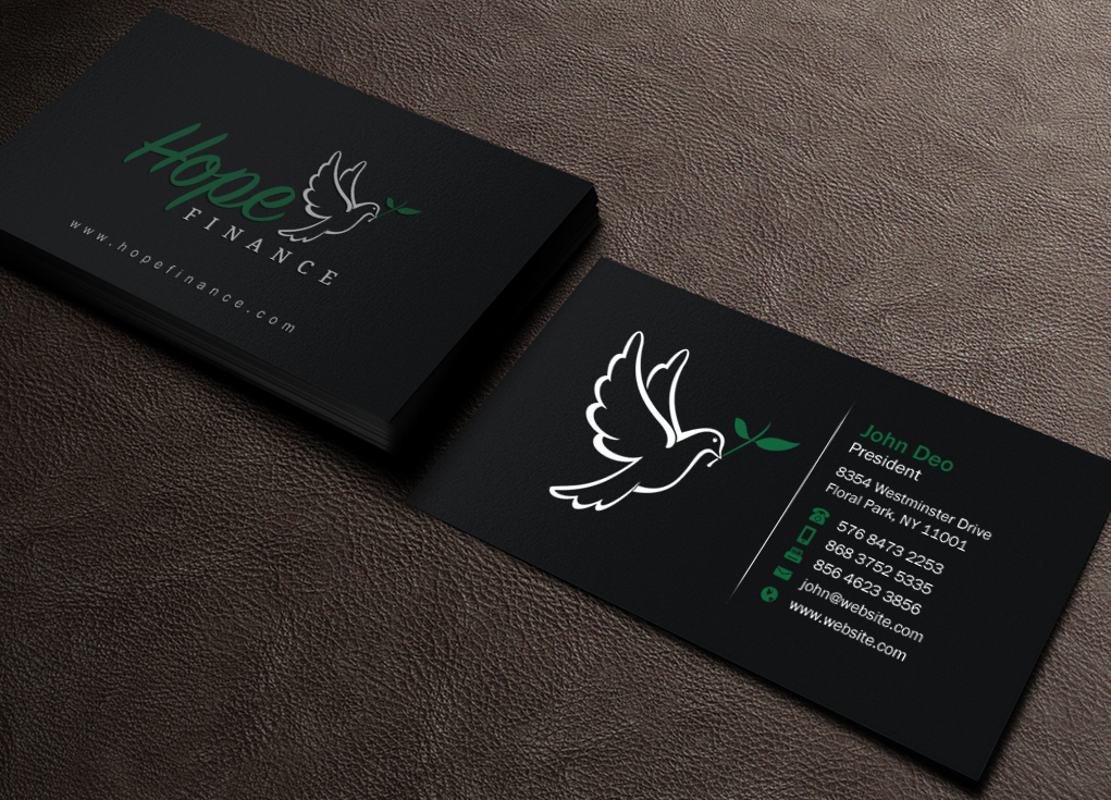 Business Card Design by Brand aid for Hope Finance | Design #12307025