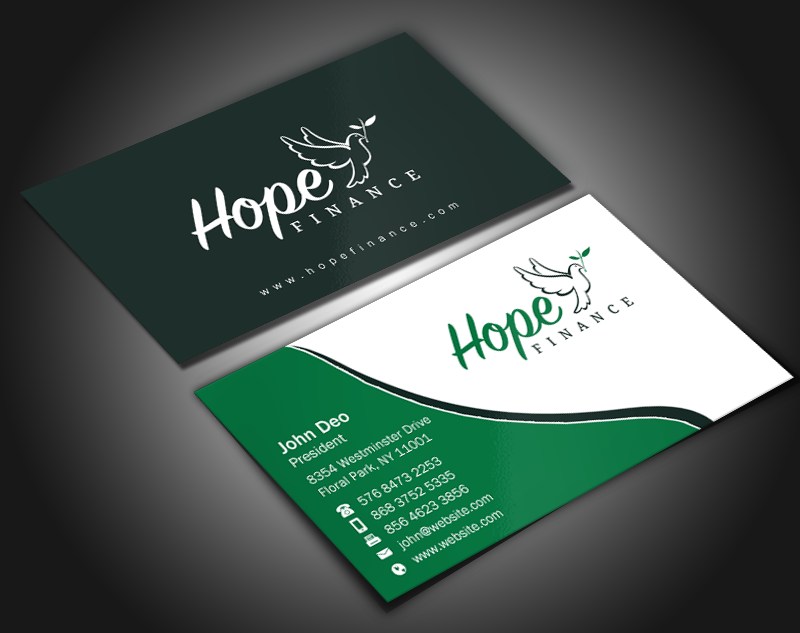 Business Card Design by Brand aid for Hope Finance | Design #12307036