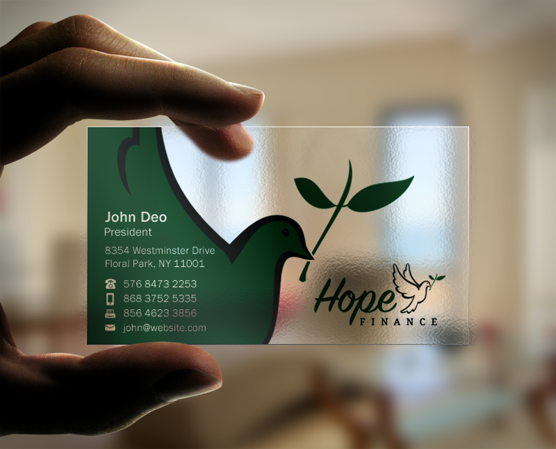 Business Card Design by Brand aid for Hope Finance | Design #12307042