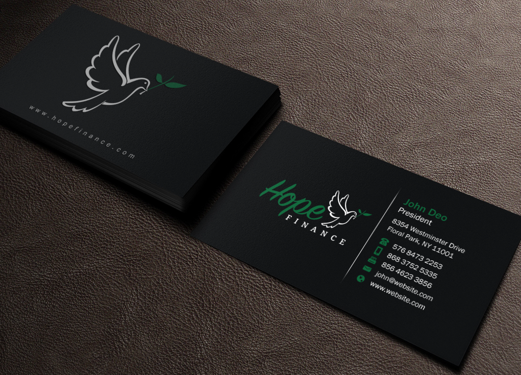 Business Card Design by Brand aid for Hope Finance | Design #12307134