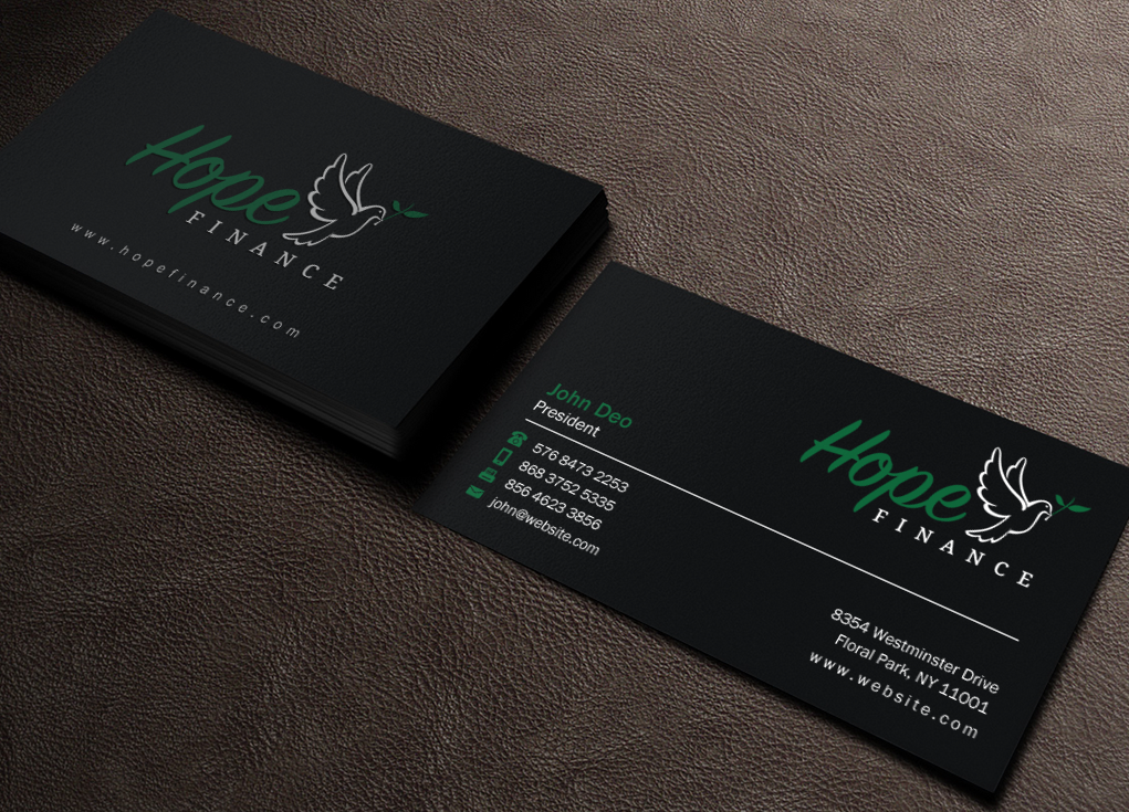 Business Card Design by Brand aid for Hope Finance | Design #12307163