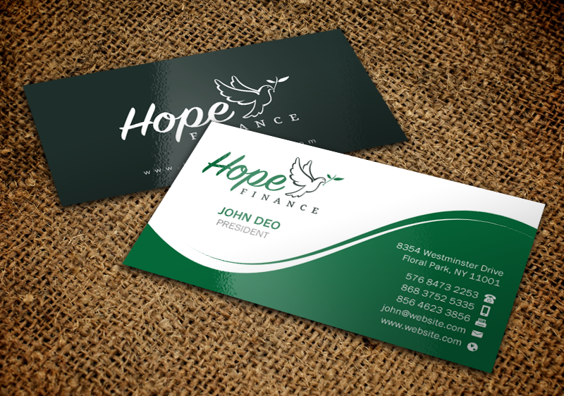 Business Card Design by Brand aid for Hope Finance | Design #12310766