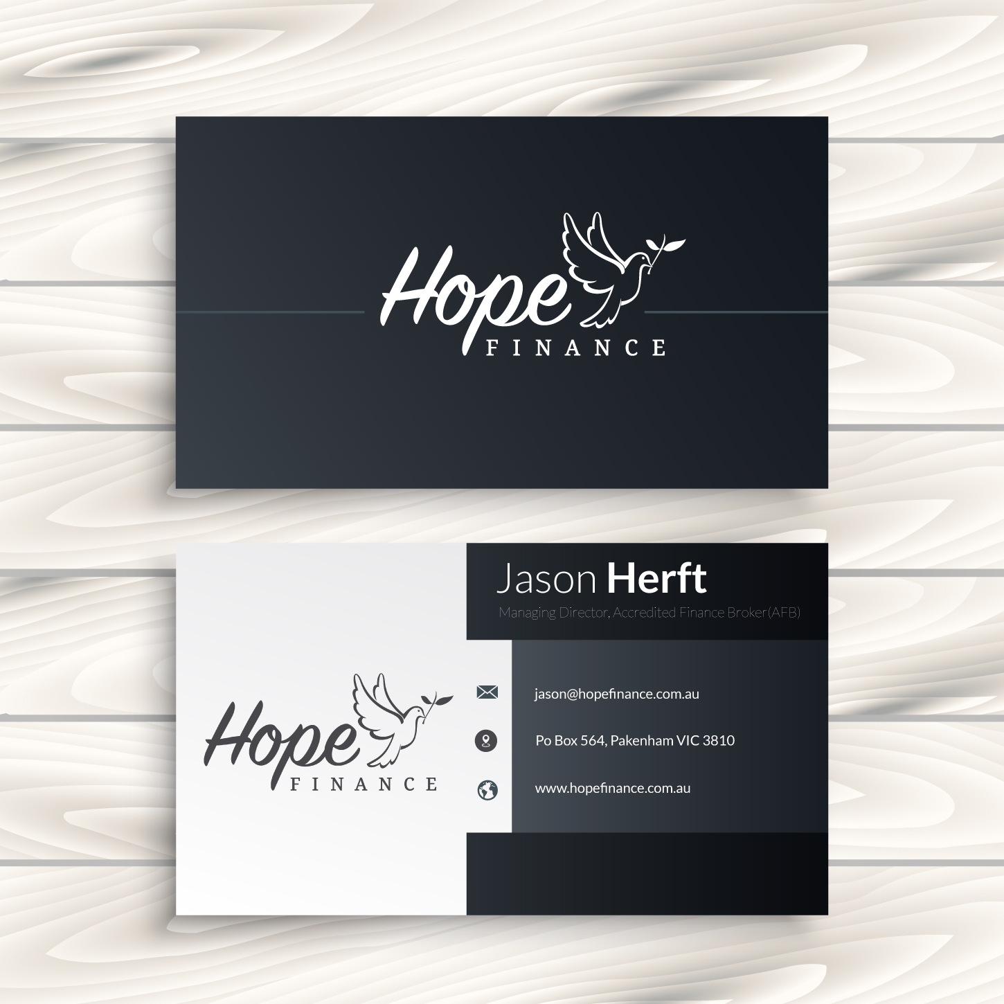 Business Card Design by designerdhyani for Hope Finance | Design #12305790