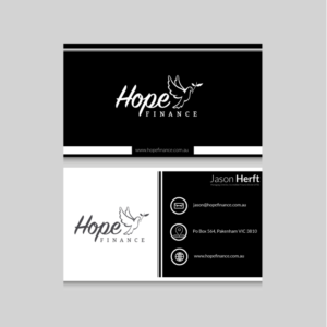 Diseño de Tarjeta de Presentación por designerdhyani para Hope Finance | Diseño #12339472