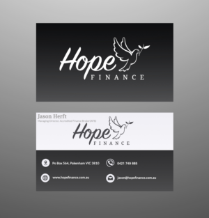 Business Card Design by designerdhyani for Hope Finance | Design: #12340810