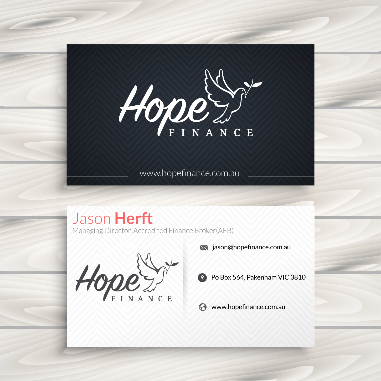 Business Card Design by designerdhyani for Hope Finance | Design #12348409