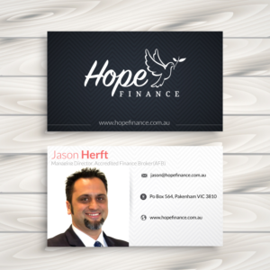 Business Card Design by designerdhyani for Hope Finance | Design: #12348410