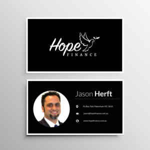 Business Card Design by designerdhyani for Hope Finance | Design: #12381076