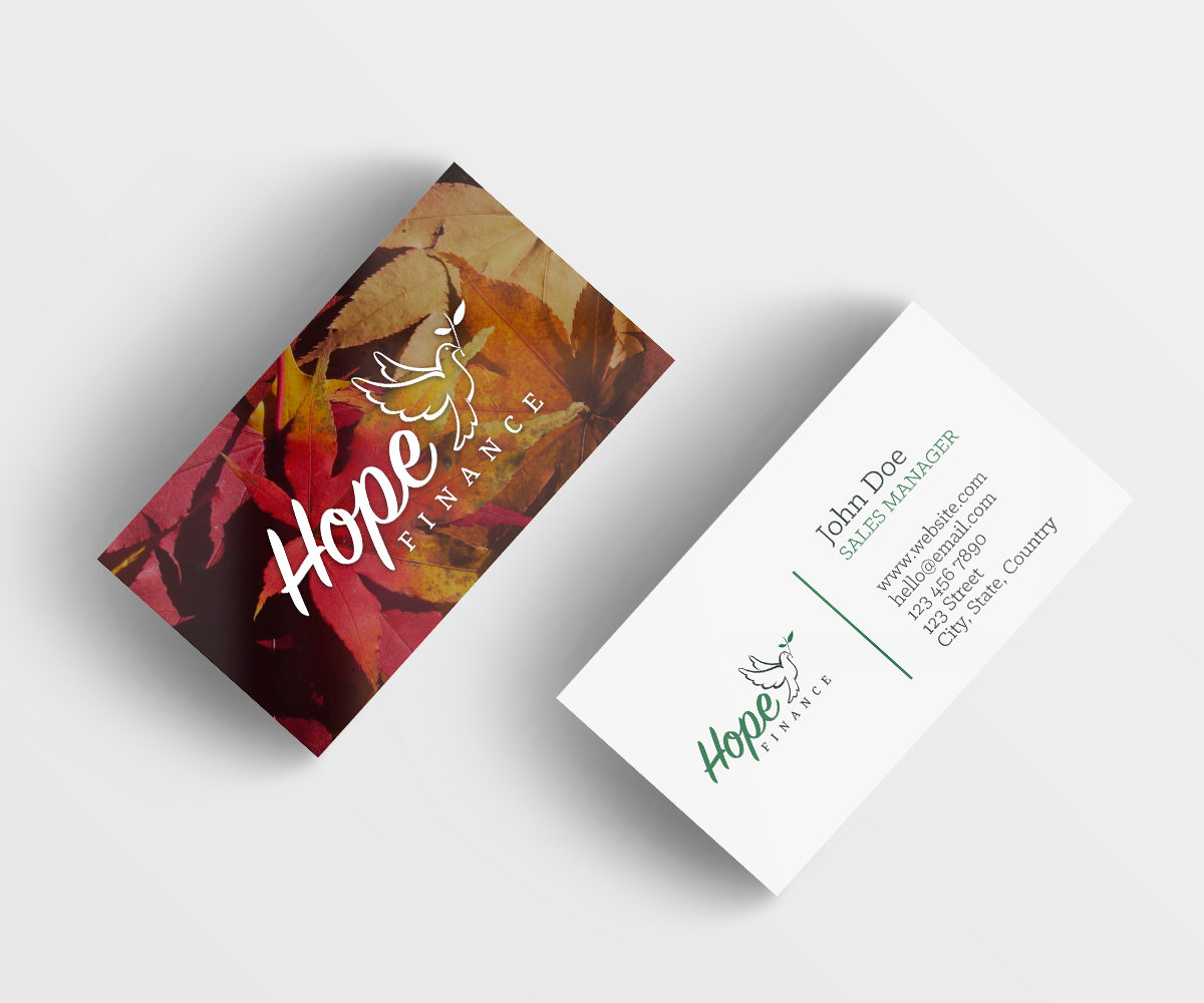 Business Card Design by isabellaarrazola for Hope Finance | Design #12300523