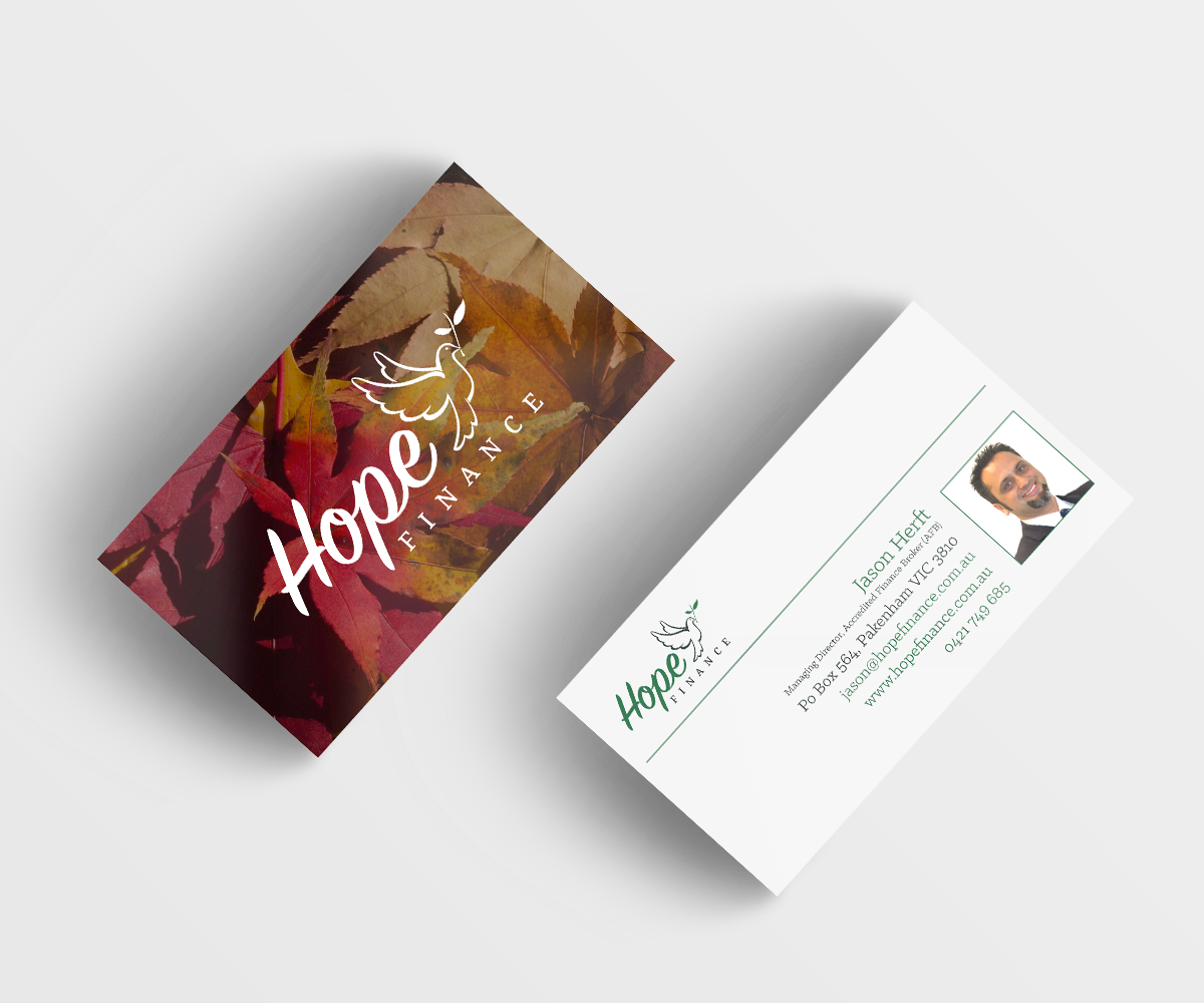 Business Card Design by isabellaarrazola for Hope Finance | Design #12353999
