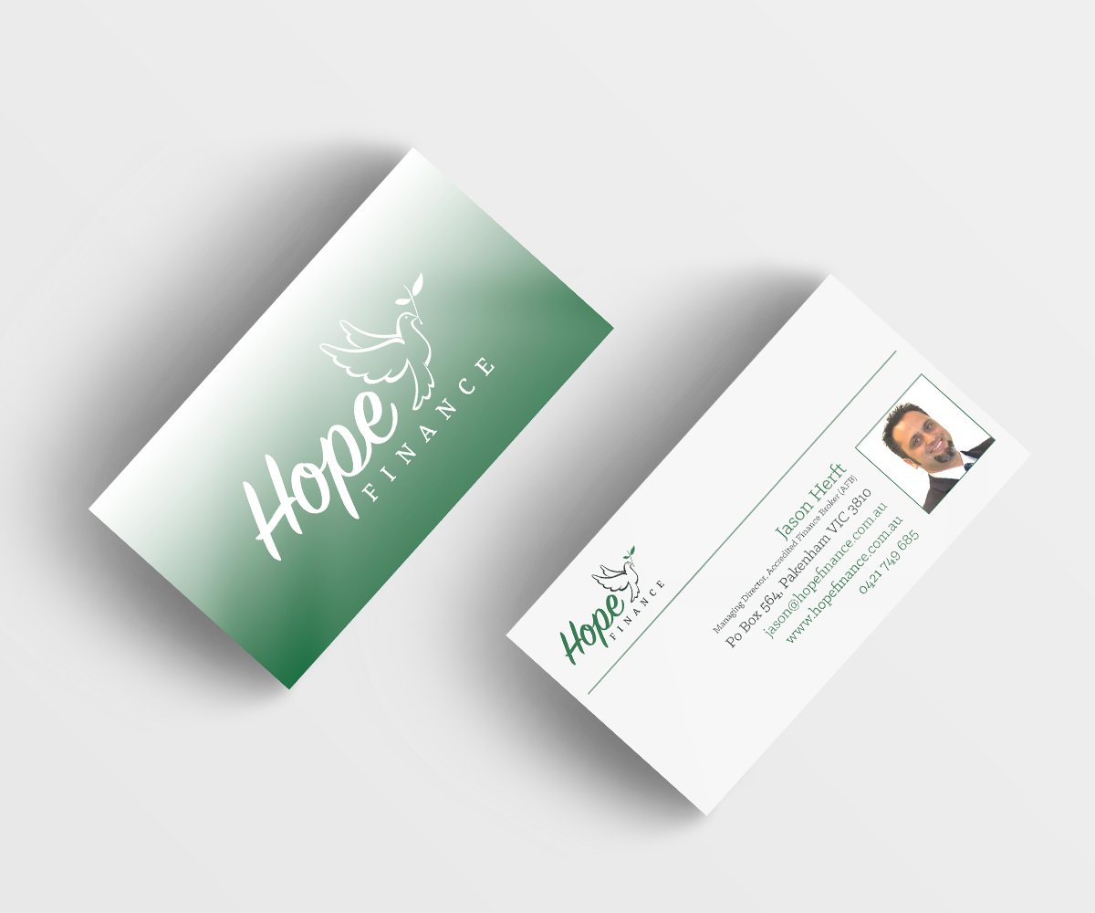 Business Card Design by isabellaarrazola for Hope Finance | Design #12354000