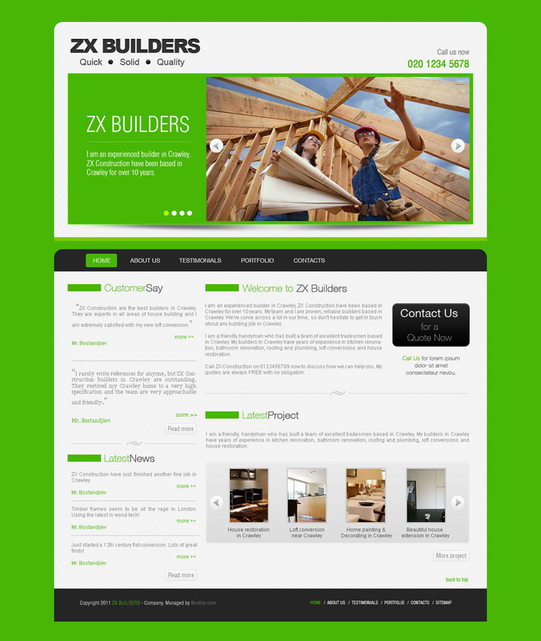 Web Design by AriefK for bOnline Ltd. | Design #508260