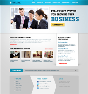 Web Design by the-lion-king for bOnline Ltd. | Design: #510508