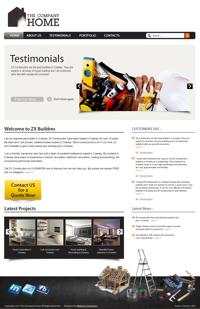 Web Design by Impressive Sol for bOnline Ltd. | Design #516947