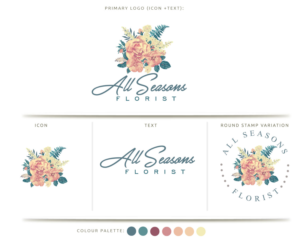 All Seasons Florist | Logo Design by Birdcage