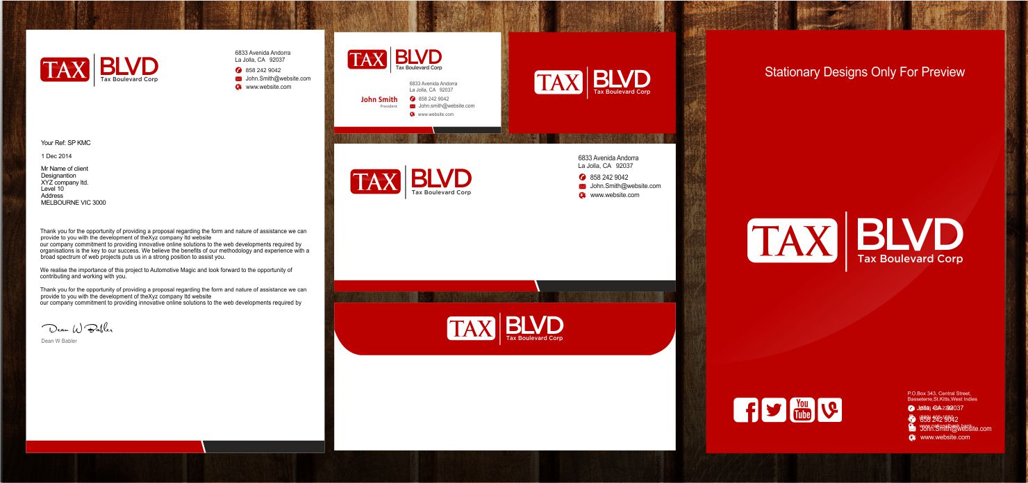 Logo Design by Sarah Graphic for Tax Boulevard corp | Design #12385310