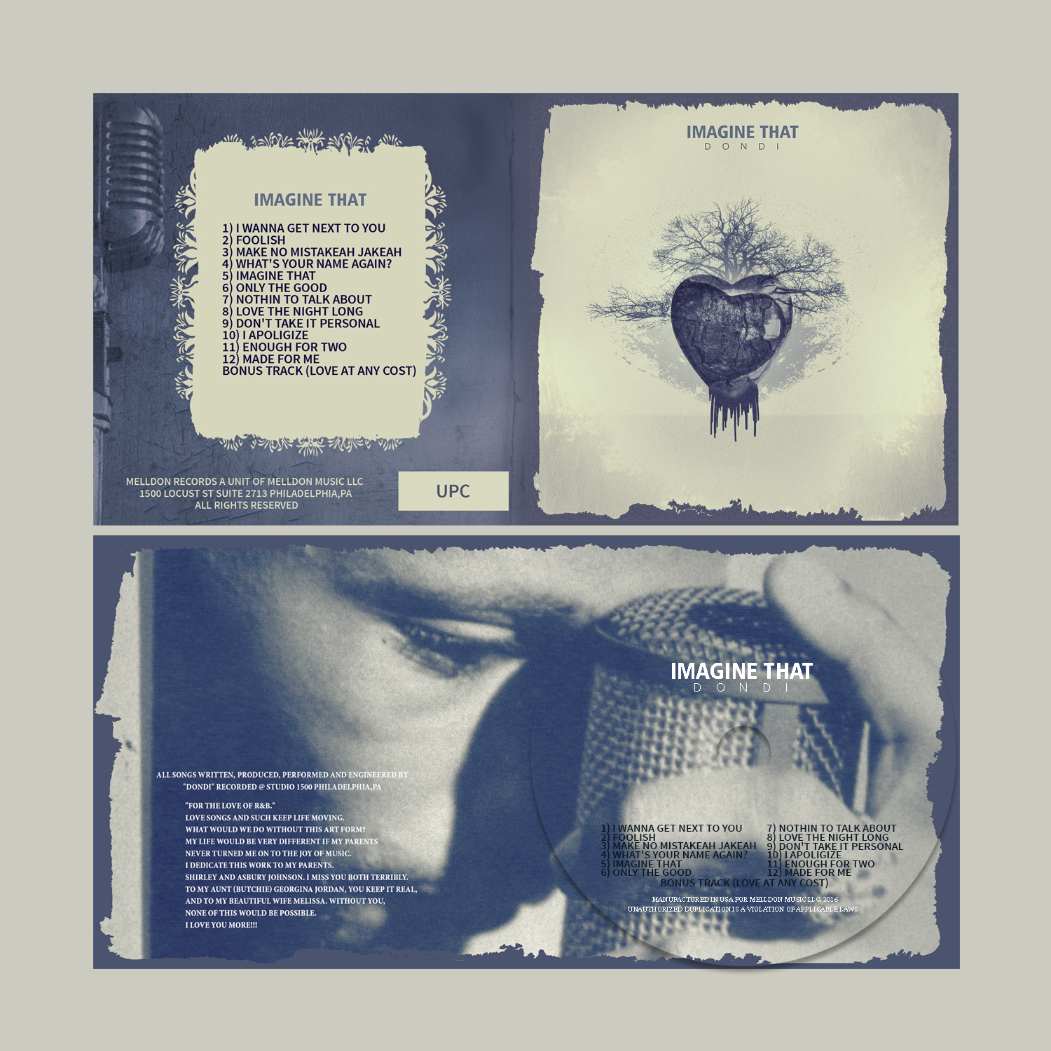 CD Cover Design by hama89 for Melldon Music | Design #12376009