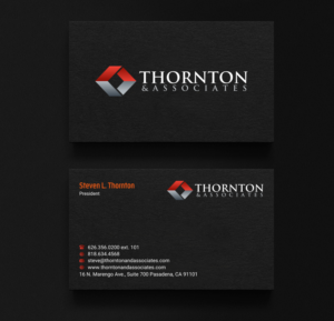 Business Card Design by INDIAN_Ashok for Thornton & Associates, LLC | Design: #12380606