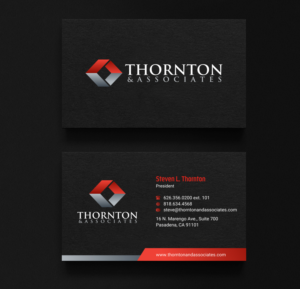 Business Card Design by INDIAN_Ashok for Thornton & Associates, LLC | Design: #12380607