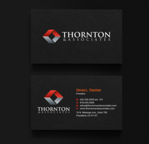 Business Card Design by INDIAN_Ashok for Thornton & Associates, LLC | Design: #12380608