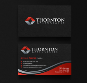 Business Card Design by INDIAN_Ashok for Thornton & Associates, LLC | Design: #12380609