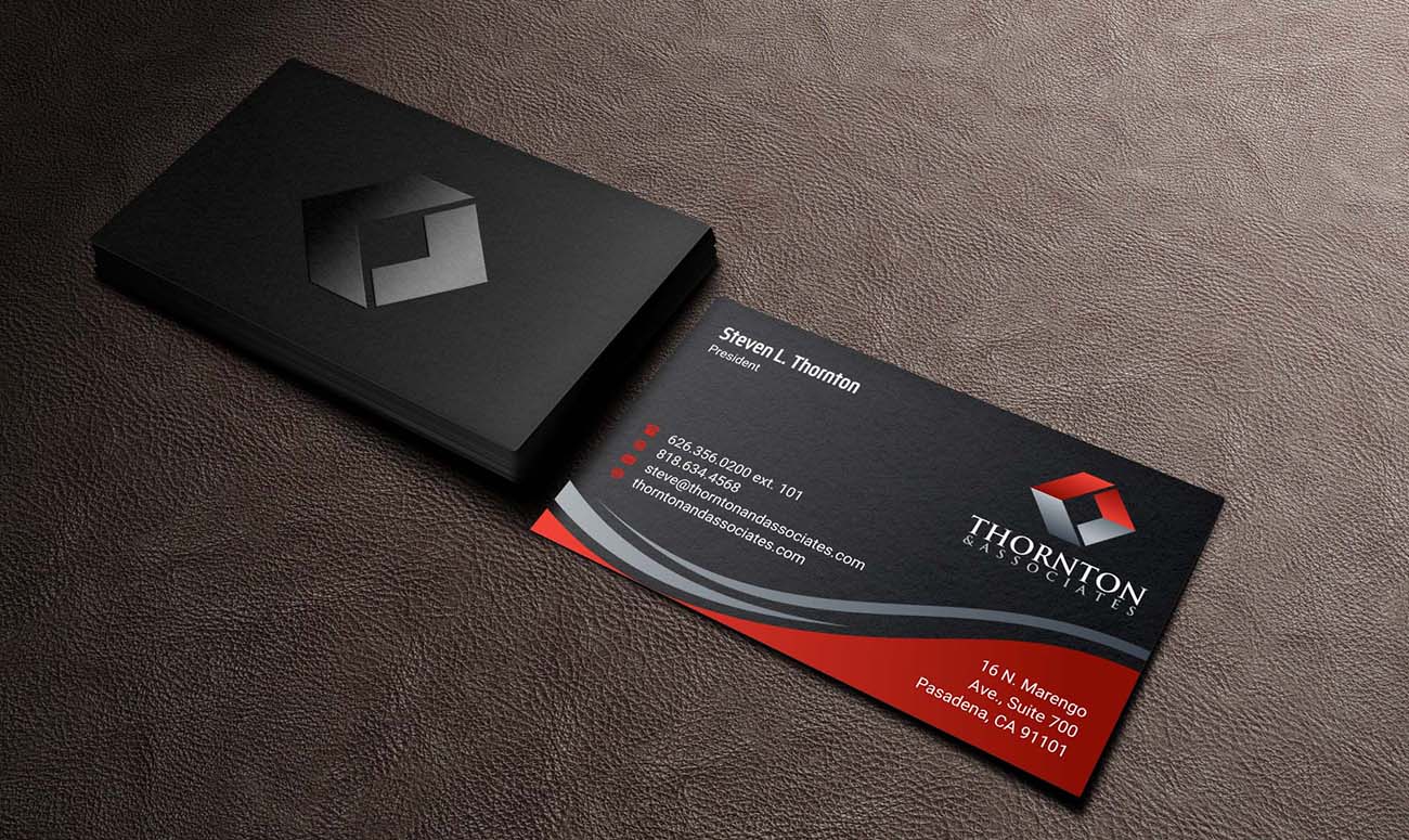 Design de Carte de Visite par INDIAN_Ashok pour Thornton & Associates, LLC | Design #12380615