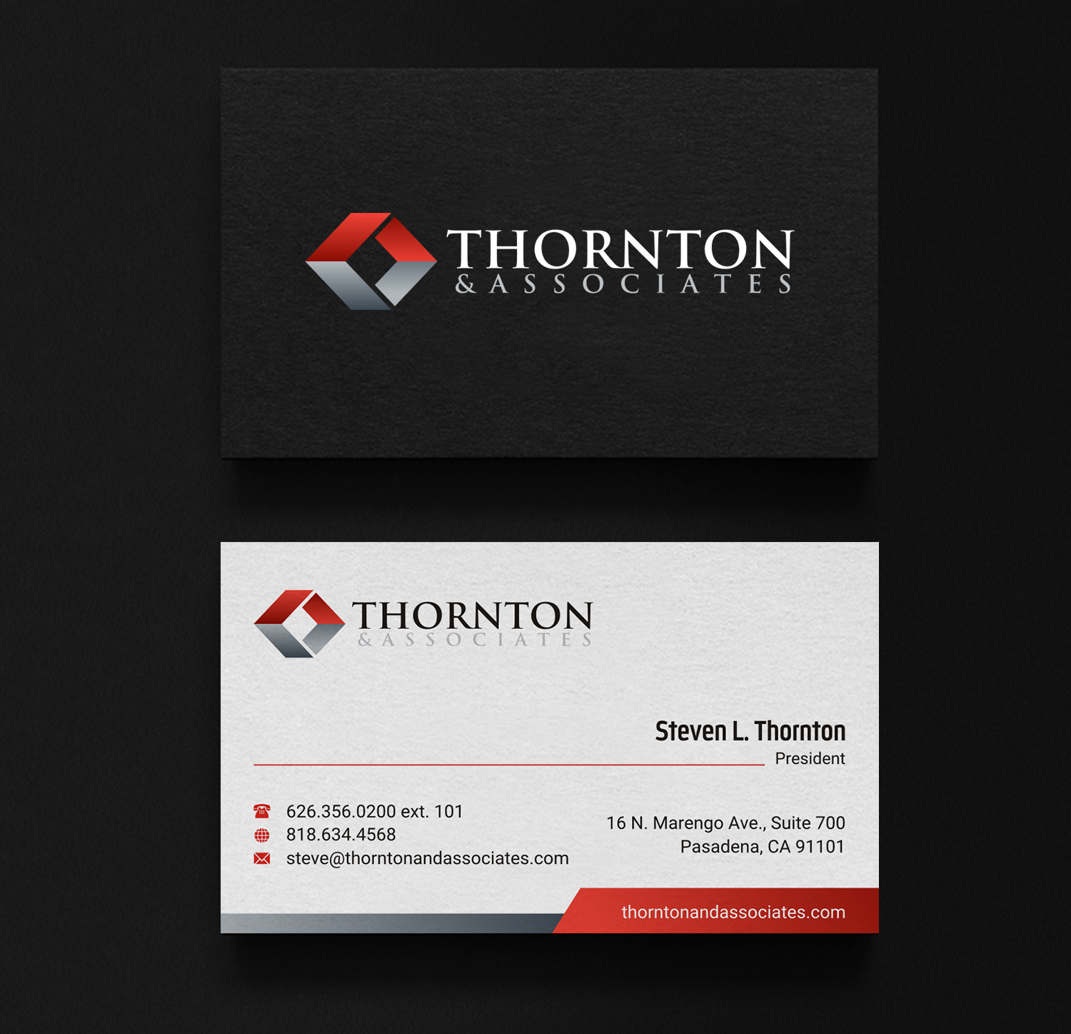 Design de Carte de Visite par INDIAN_Ashok pour Thornton & Associates, LLC | Design #12380621