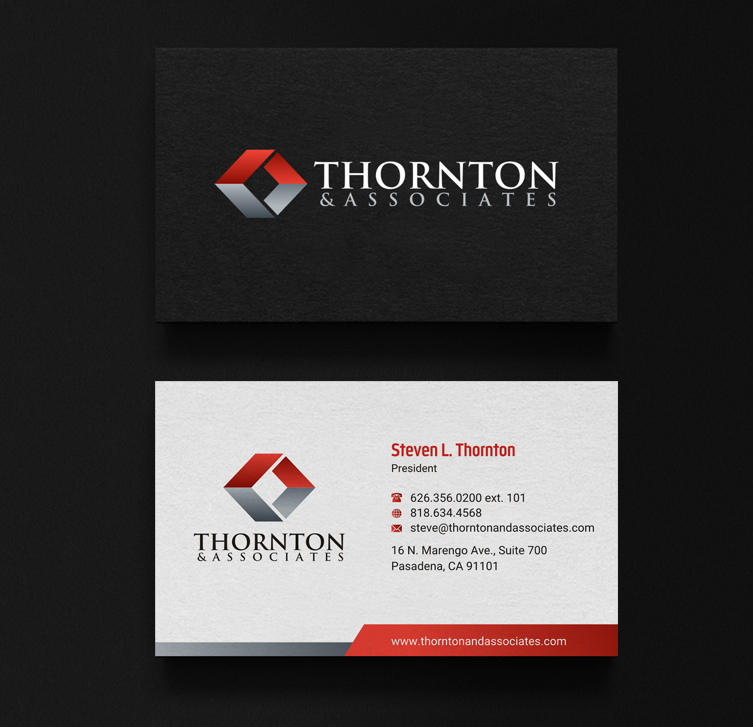 Design de Carte de Visite par INDIAN_Ashok pour Thornton & Associates, LLC | Design #12380623