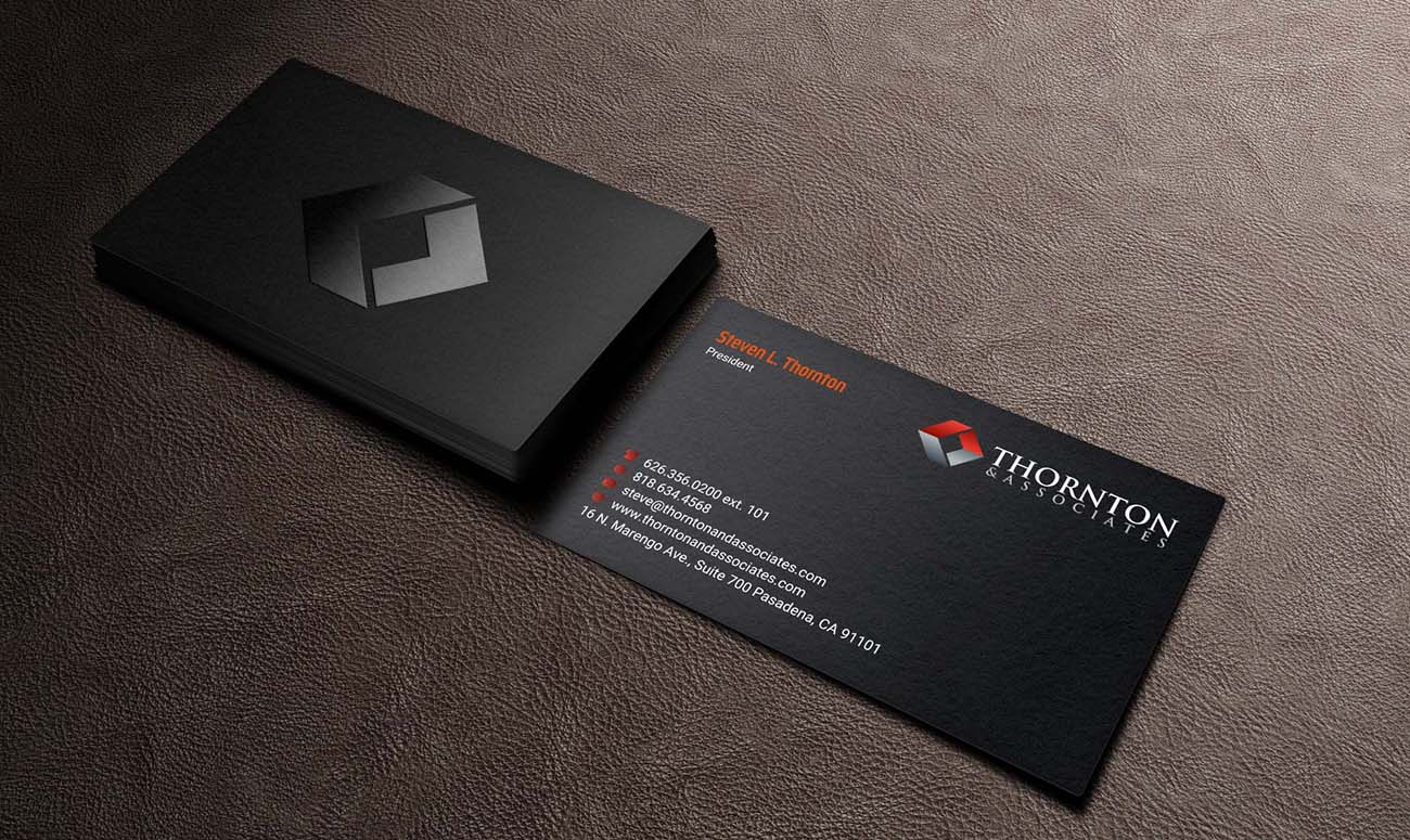 Design de Carte de Visite par INDIAN_Ashok pour Thornton & Associates, LLC | Design #12380624